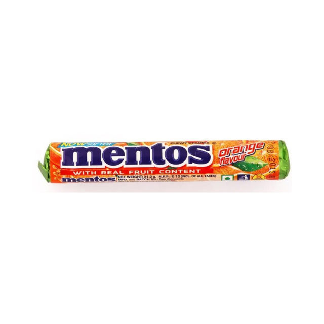 Mentos Orange Mint Ice Chewing Gum - 8 Gums - CEDISHOP